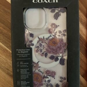 Coach Floral Protective Case for MagSafe - Purple